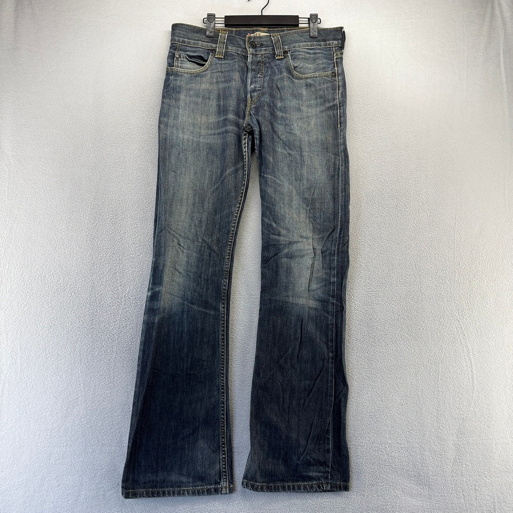 Vintage Levis Jeans Men's 32x34 Fits 33x33 Blue Dark Wash 512 bootcut boot y2k